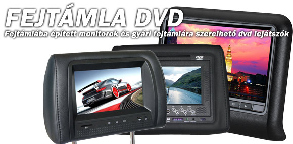 Fejtámla DVD és Monitor