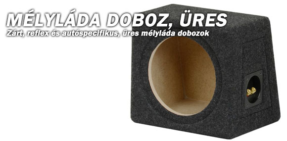 Mélyláda doboz, üres